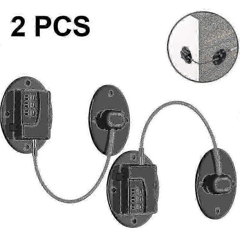Pack Fridge Locks - Heavy Duty Combination Fridge Lock