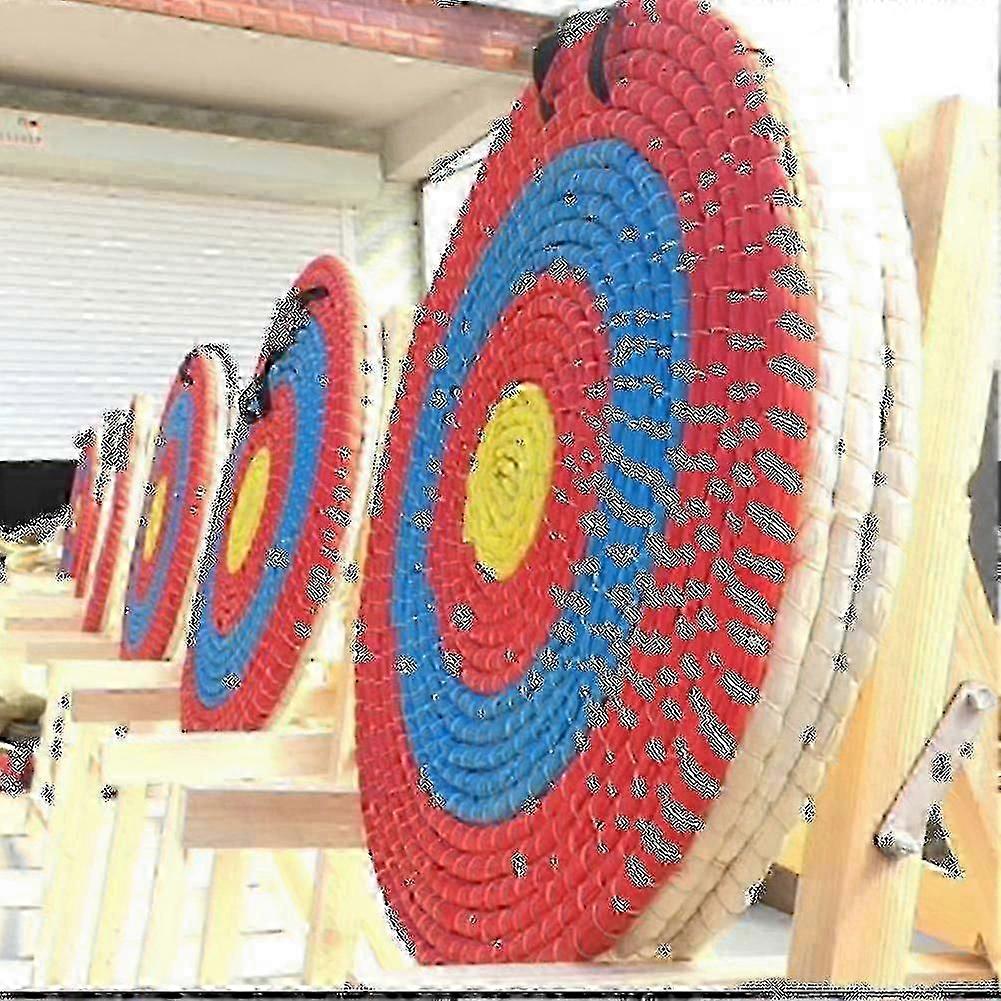 Round Straw Archery Target for Practice Shooting, Approx. 50cm Diameter