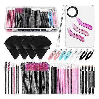 Kit di applicatori per il trucco monouso con palette per miscelazione Triangle Puff, accessori, bacchette per mascara monouso, pennelli per labbra