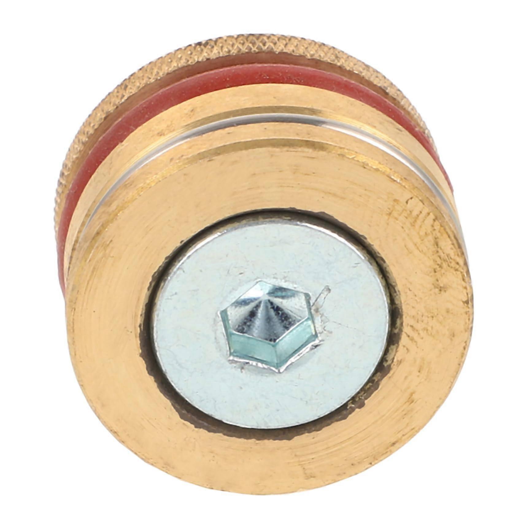 25mm Brass Water Pipe Plug LeakProof Threadless Seal Quick PushIn HeatResistant Cap