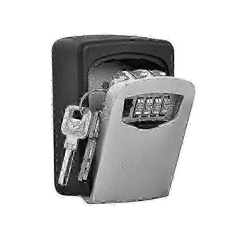 High Security Key Box Safe, Wall Mounted, 4 Digit Combination Lock compatible with Storing Keys