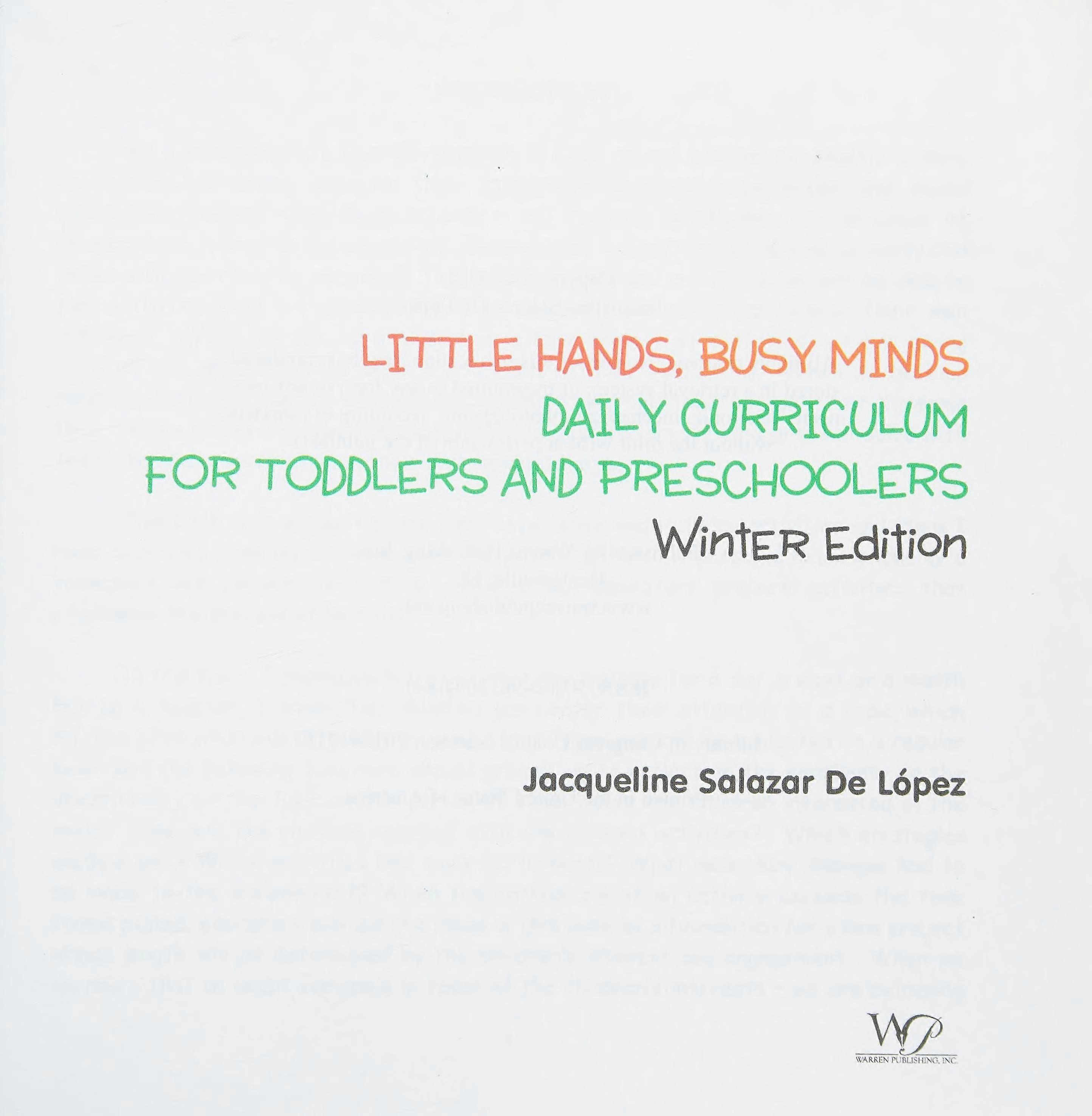 Little hands, busy minds