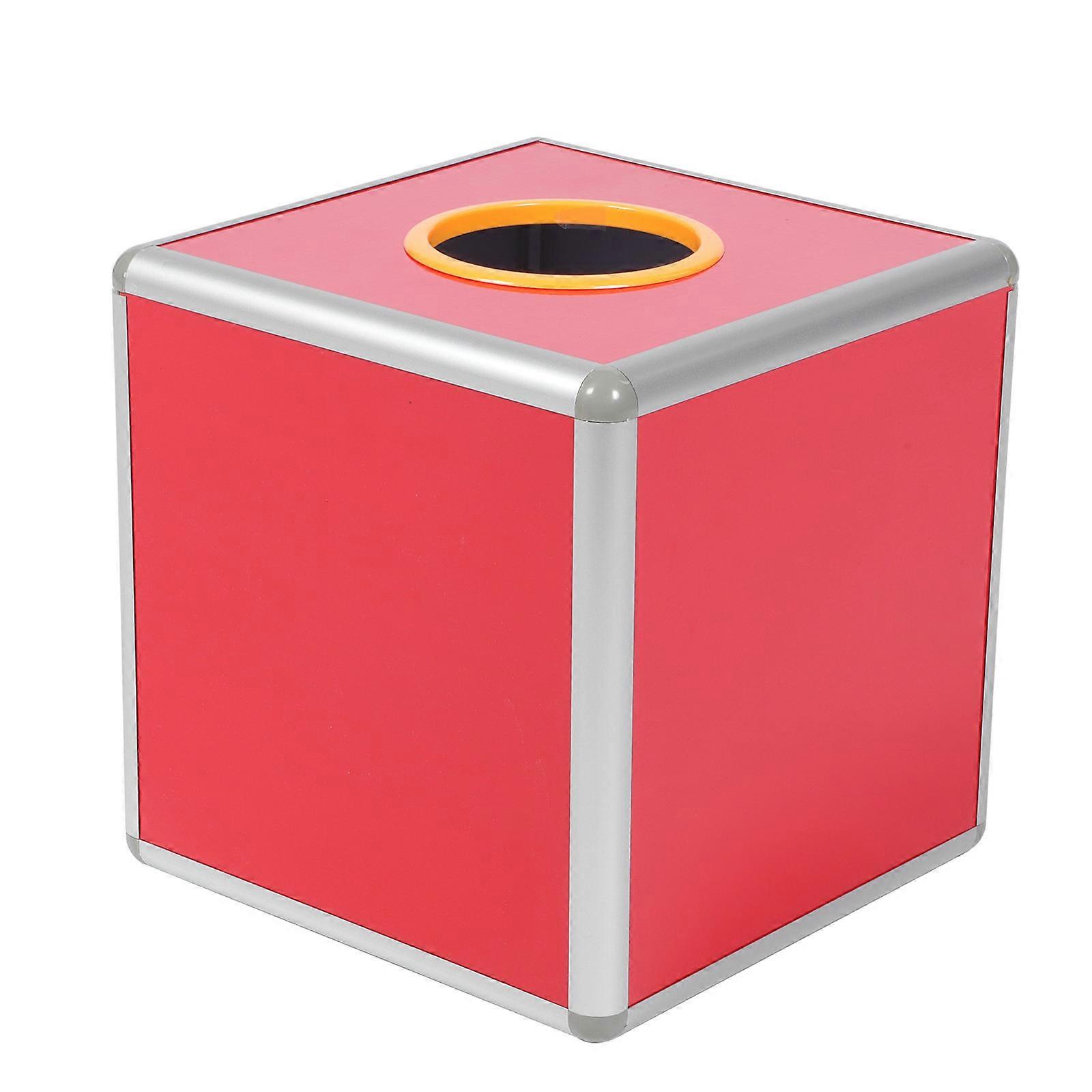 Annual Meeting Box Red Square Shape Practical Storage