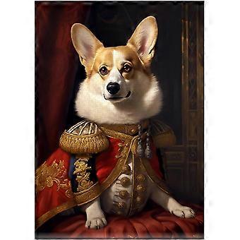 Pembroke walisisk corgi kongelig prins puslespill kjæledyr kongelig portrett gave til Pembroke walisisk corgi-eier AZQ622