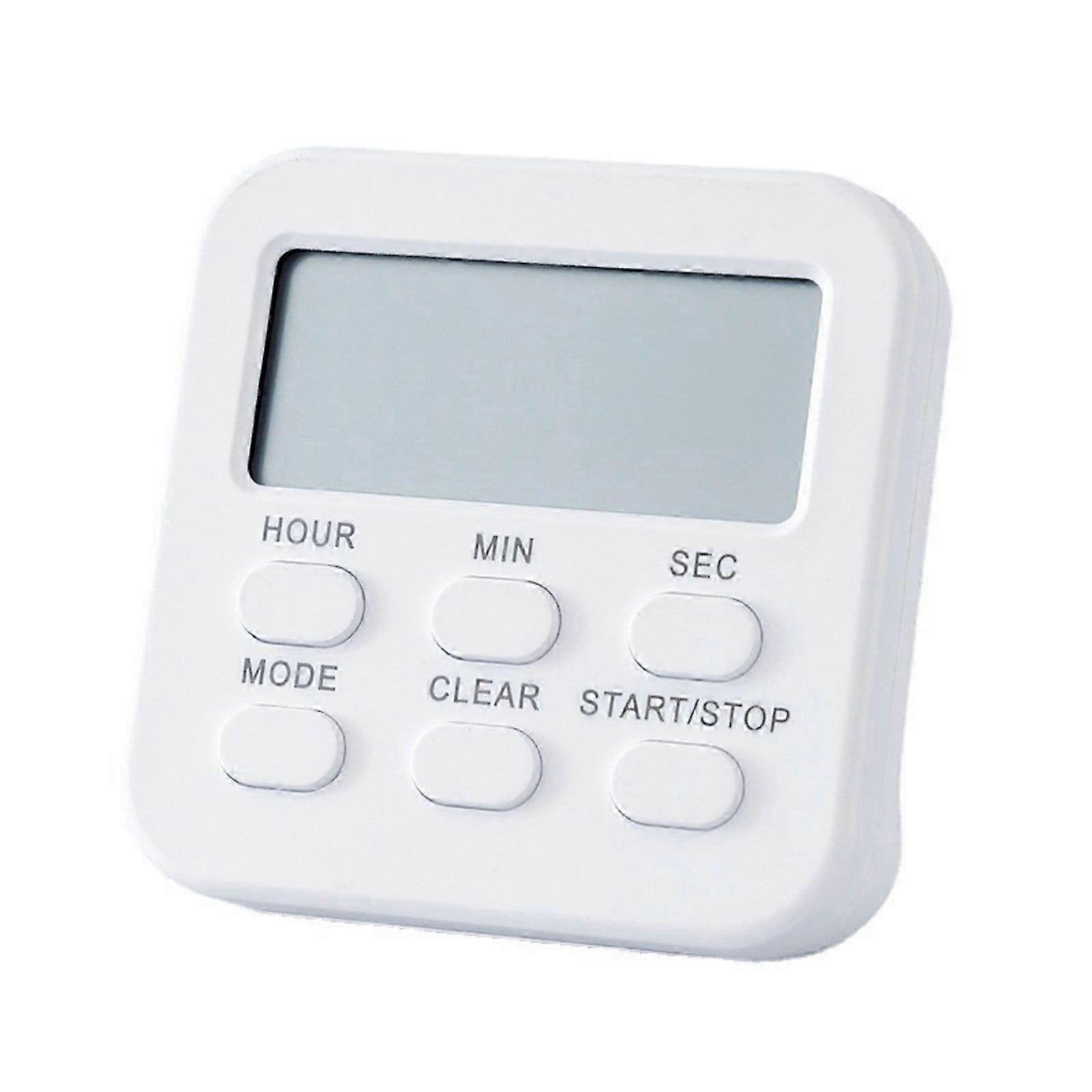 Mini Digital Kitchen Timer Time Management Tool for Teaching Cooking Learning with Silent Mode Magnetic Back/Folding Stand/Han