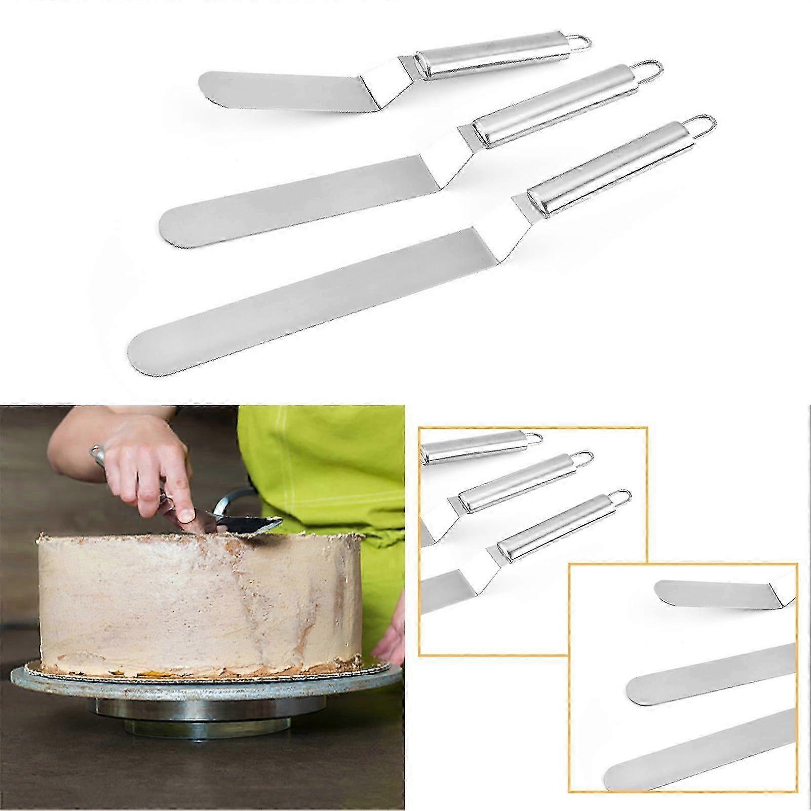 Cream Spatula Labor-saving Rust-proof Stainless Steel Multi-function Cream Scraper Baking Tool for Home