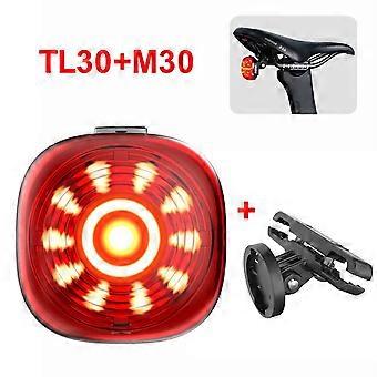 Bicycle Parts iGPSPORT TL30 Smart Tail Light Rear Bike Light Brake Warning Lamp Waterproof LED 6 Modes Cycling Taillight Bike Accessories