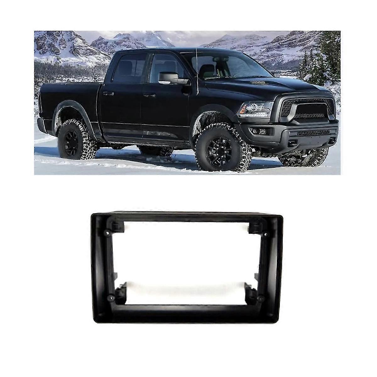 For Ram 2019-2021 Central Control Navigation Frame 9 Inch 2din Android Screen Panel Frame