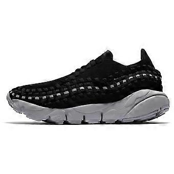Nike Air Footscape Woven Preto Refletivo Prata Cinza Lobo Feminino 917698-002