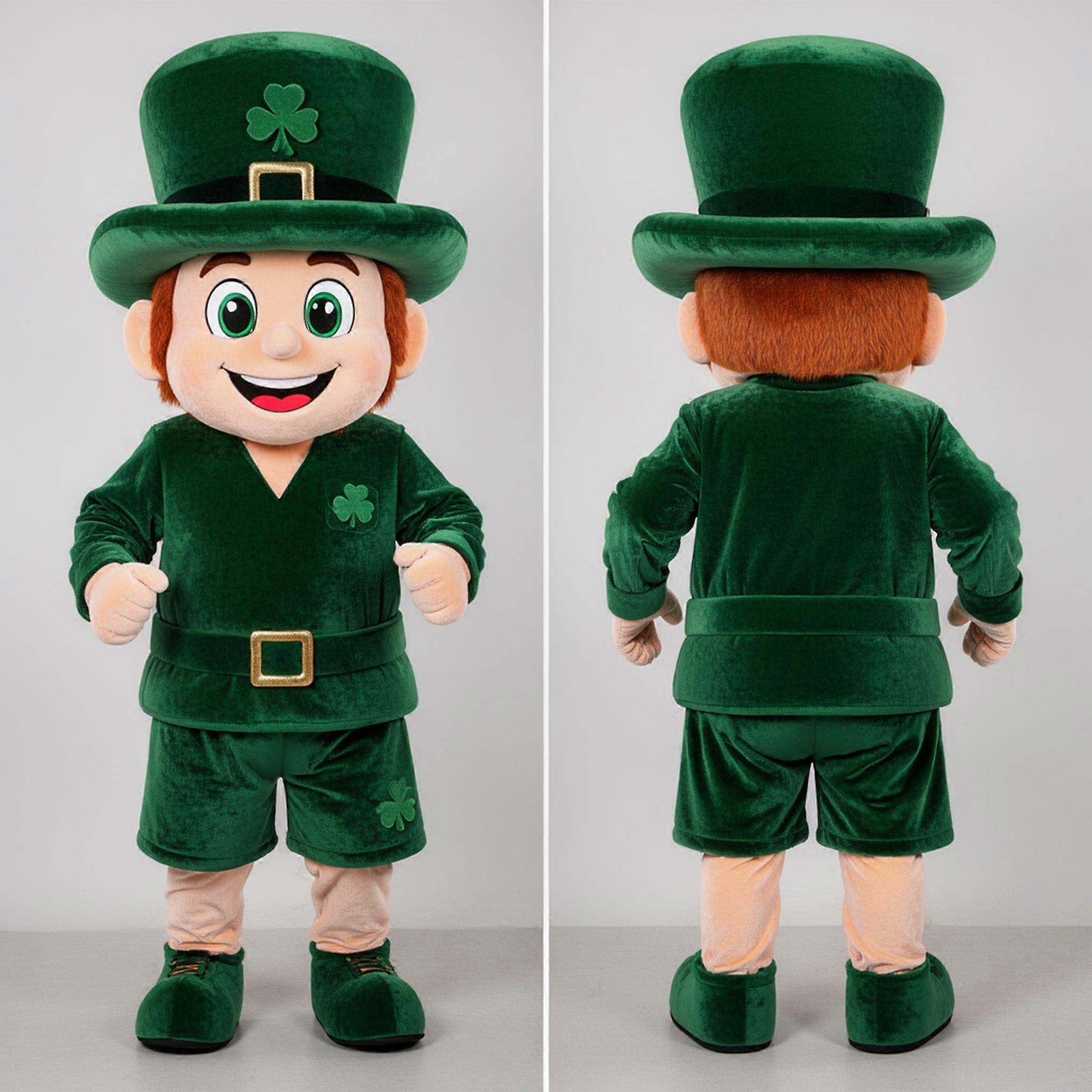 MASTICOT Emerald Green Padded Leprechaun Hat Mascot