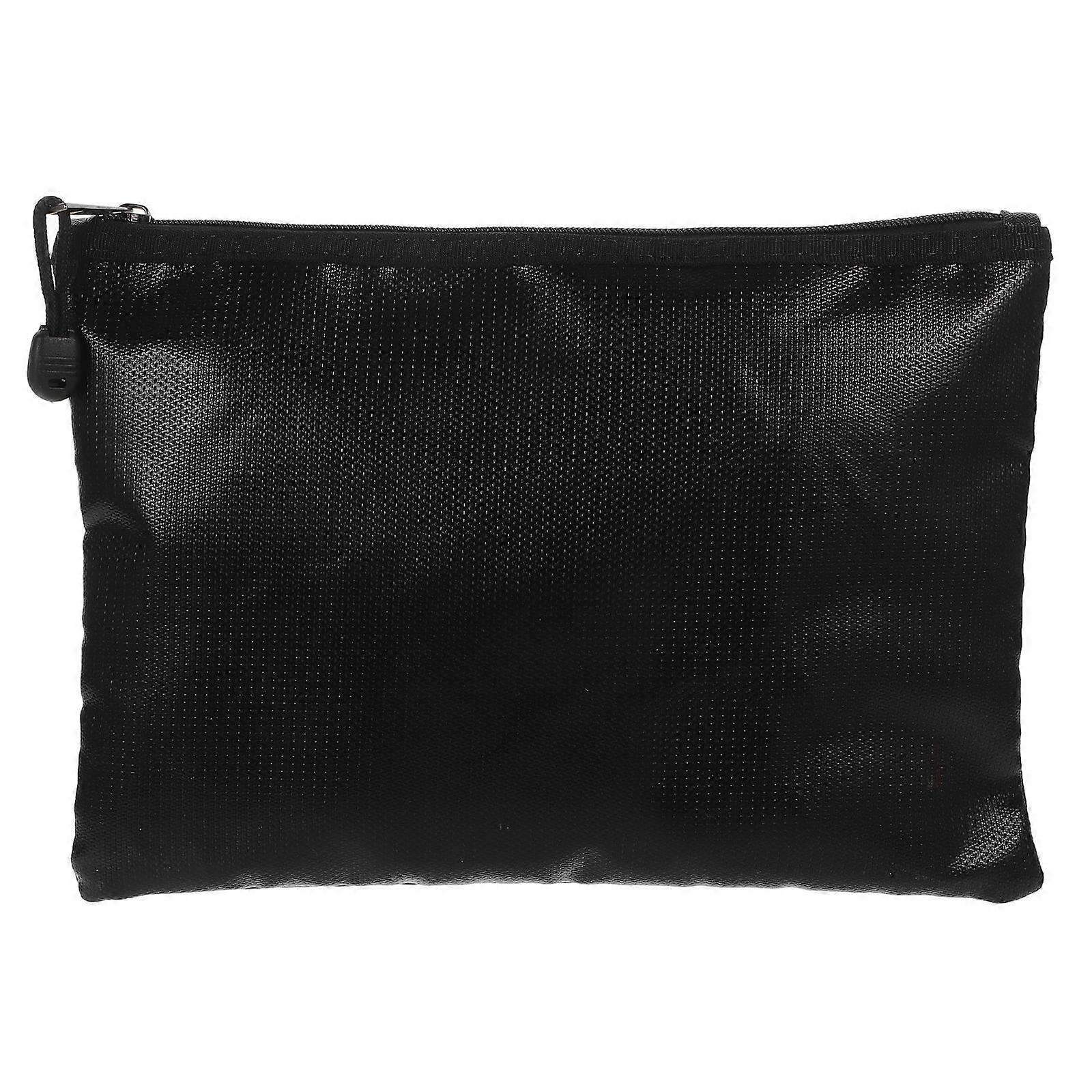 Waterproof and Fireproof Bag Zipper Document Bag for Storage Use 1Pcs