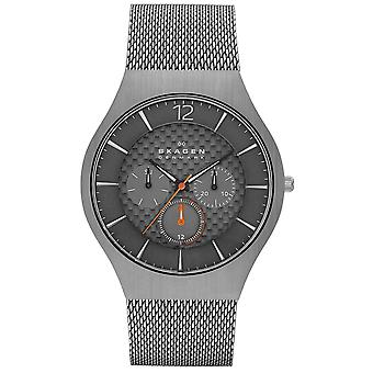 Skagen grenen Quartz analoge man horloge met SKW6146 roestvrijstalen armband