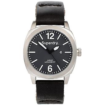 Superdry thor hide watch for Japanese Quartz Analog Man with SYG103TW Cowskin Bracelet