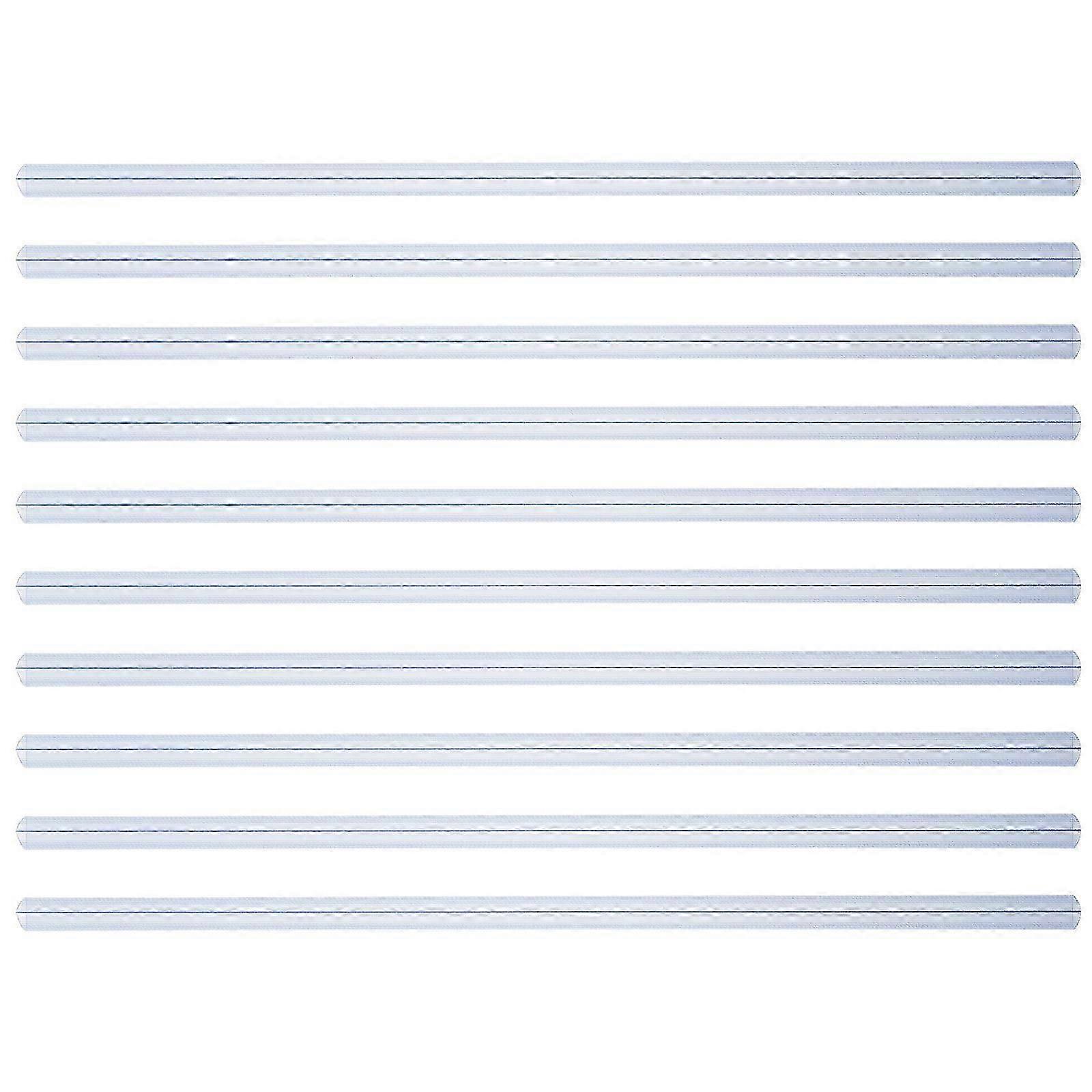 Clear Slider Bar Slide Binders Rectangular Shape Plastic Material For Planner Workplace 10Pcs