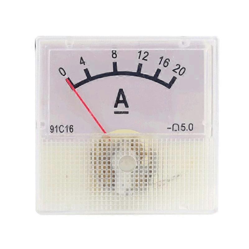Mechanical Pointer Type Current Gauge DC Panel Meter Amp Tester Gauge Plasti