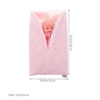 Pink Realistic Reborn Baby Doll featuring Finger Puppets, Soft Rubber and Cloth Soothing Hand Puppet for Comfort and Early Learning
