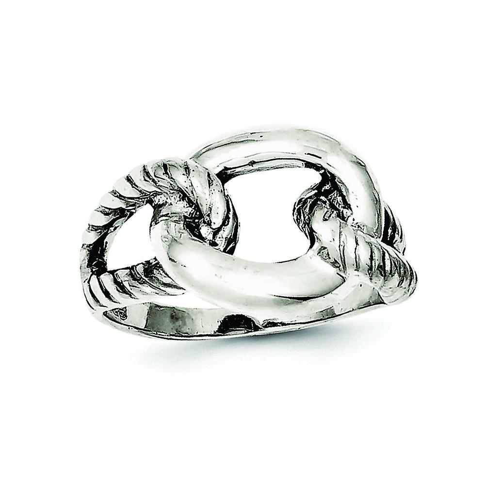 925 Sterling Silver Solid Oxidized Antiqued Ring Ring for Women - Ring Size: 6 to 8