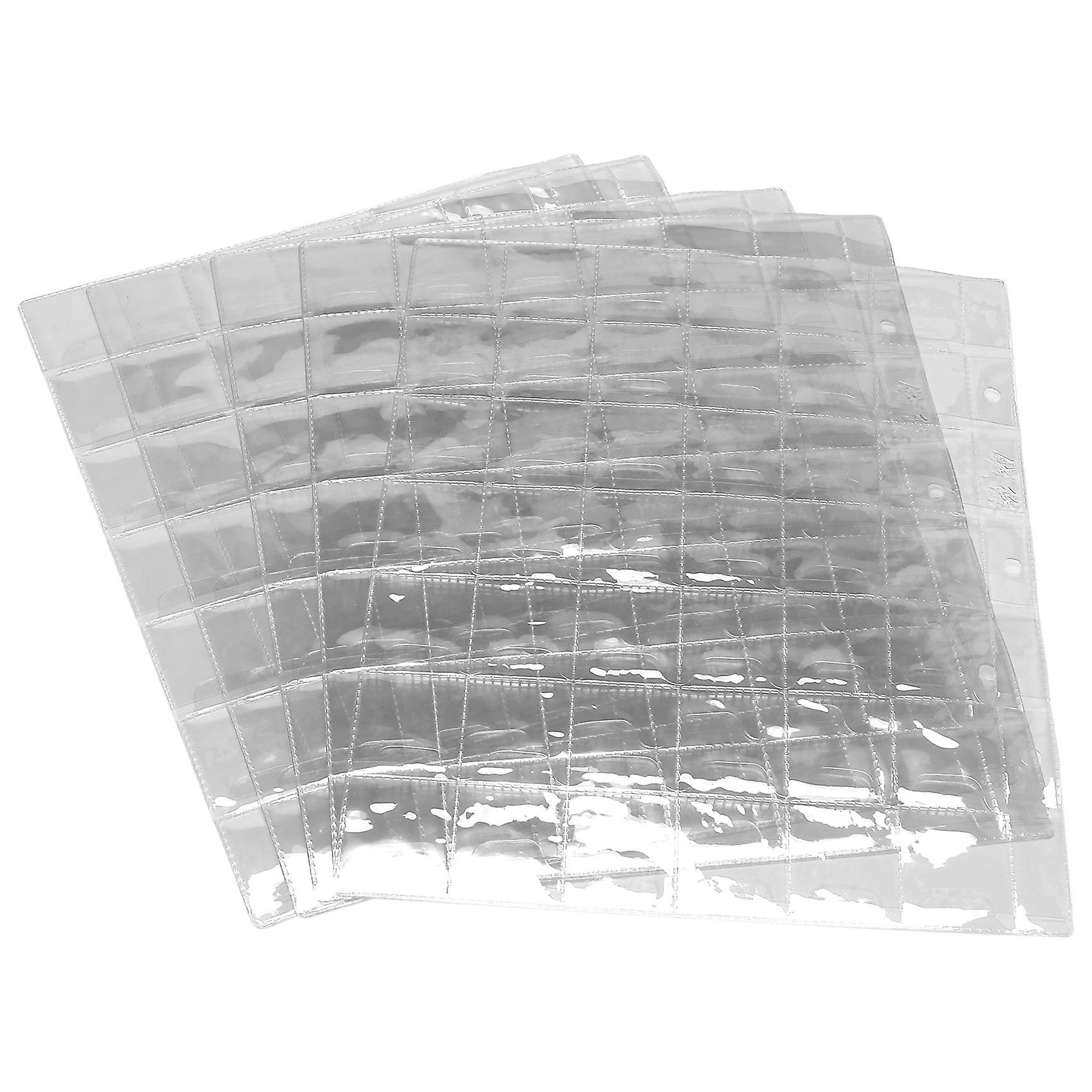 10 PCS 42 Pockets Clear Coin Holders Folder Sheets Collection Album PVC Albums Collecting