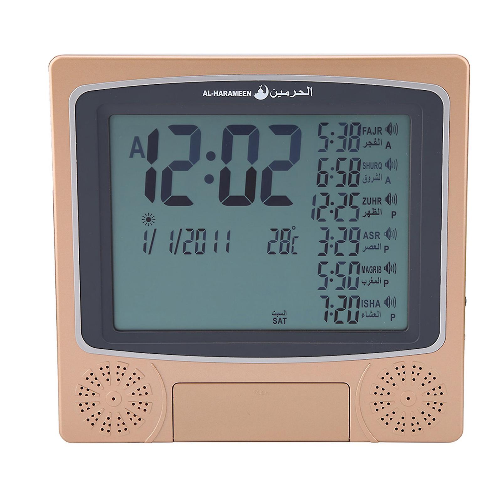 Digital Clock Muslim Islamic Clock Alarm Prayer Alarm LCD Azan Clock Pray Time Reminder
