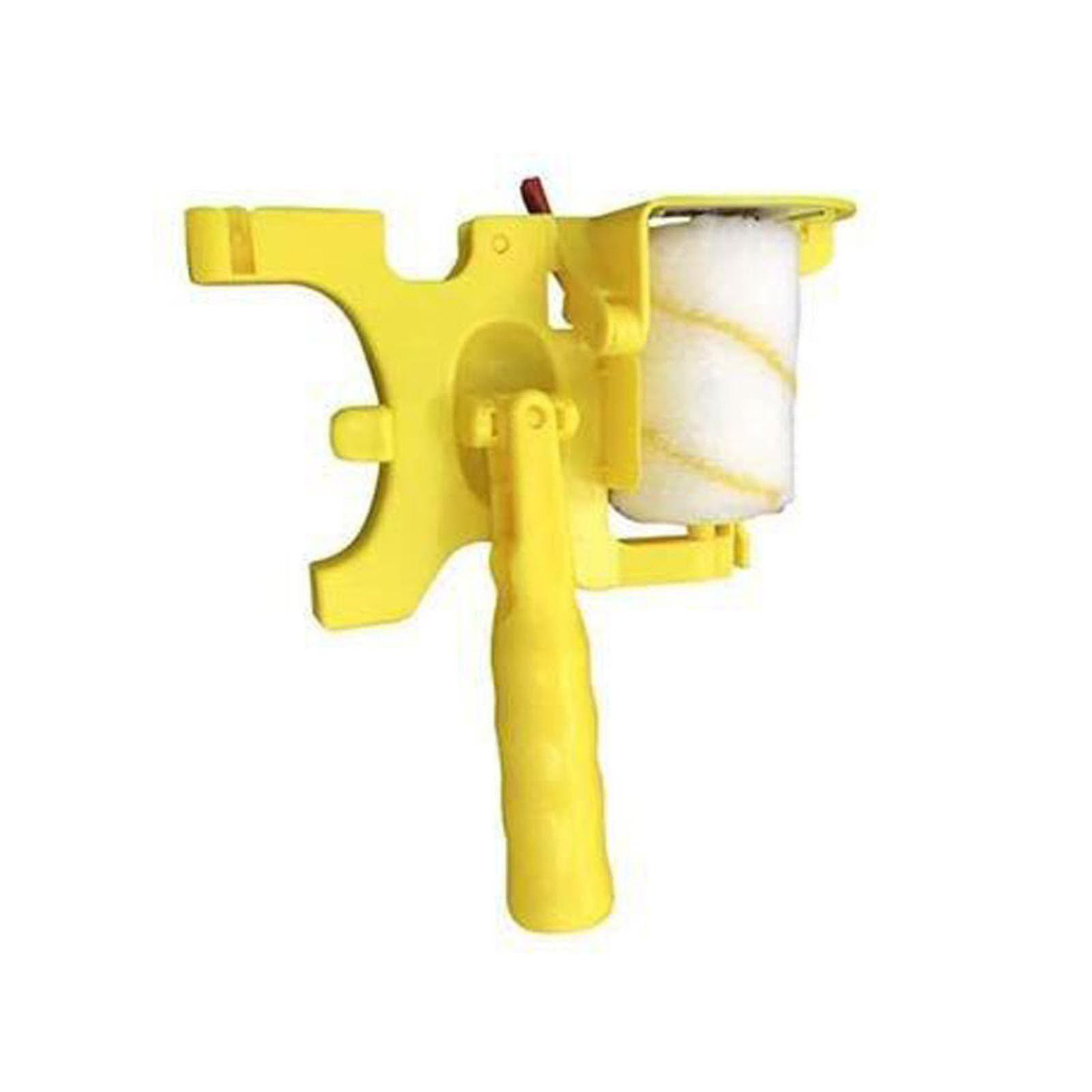 Clean Paint Edger Roller Brush Edge Bander Wall Ceiling Paint Tool (1 pièce, jaune)