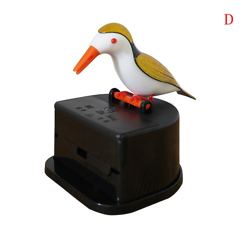 Cute Hummingbird Toothpick Dispenser Automatic Bird Toothpick Box