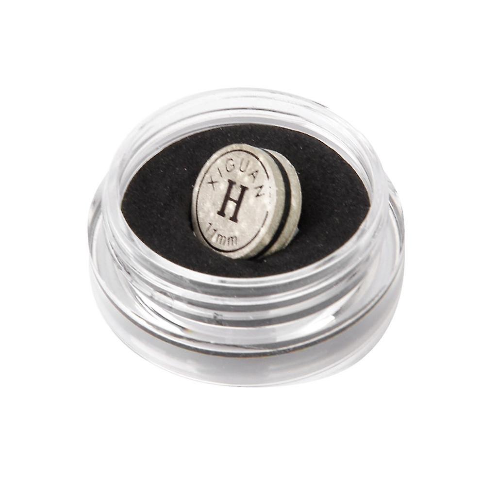 1pc 11mm Snooker Cue Tip Artificial Leather Humidity Resistant Glue on Rate H