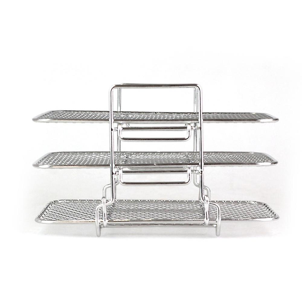 3-layers Rack Stackable Grid Grilling Rack Stainless Steel For Ninja Dz201 Dz401 Kitchen Tool
