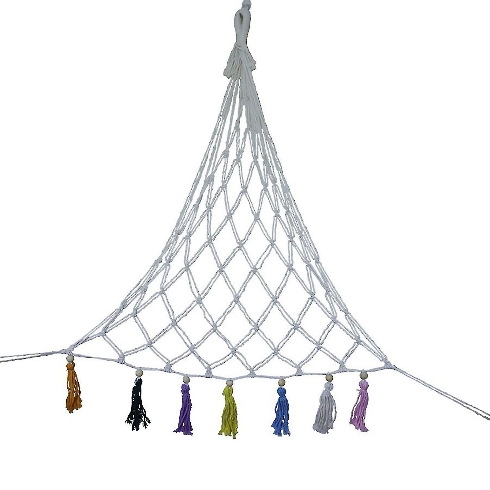 Jouet respirant Hamac Ventilé Corde en coton ajoute un espace vertical Jouet Rangement Mesh Net Home Decor