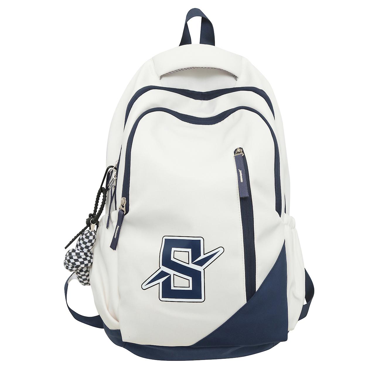 Stylish Colorblock Backpack - Large Capacity Rucksack For Preppy School Days!