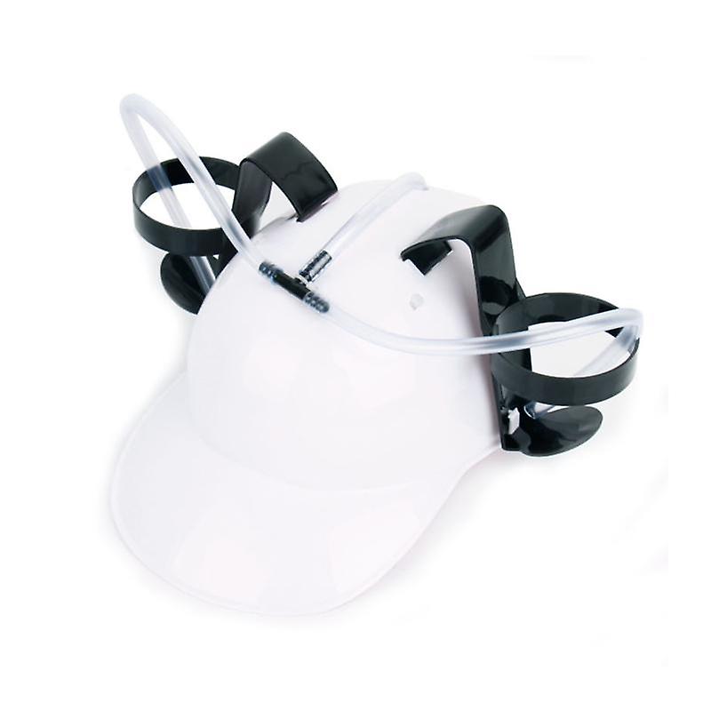 Drinking Helmet Adjustable Labor-saving Plastic Novelty Lazy Drinks Helmet Supplies for Home