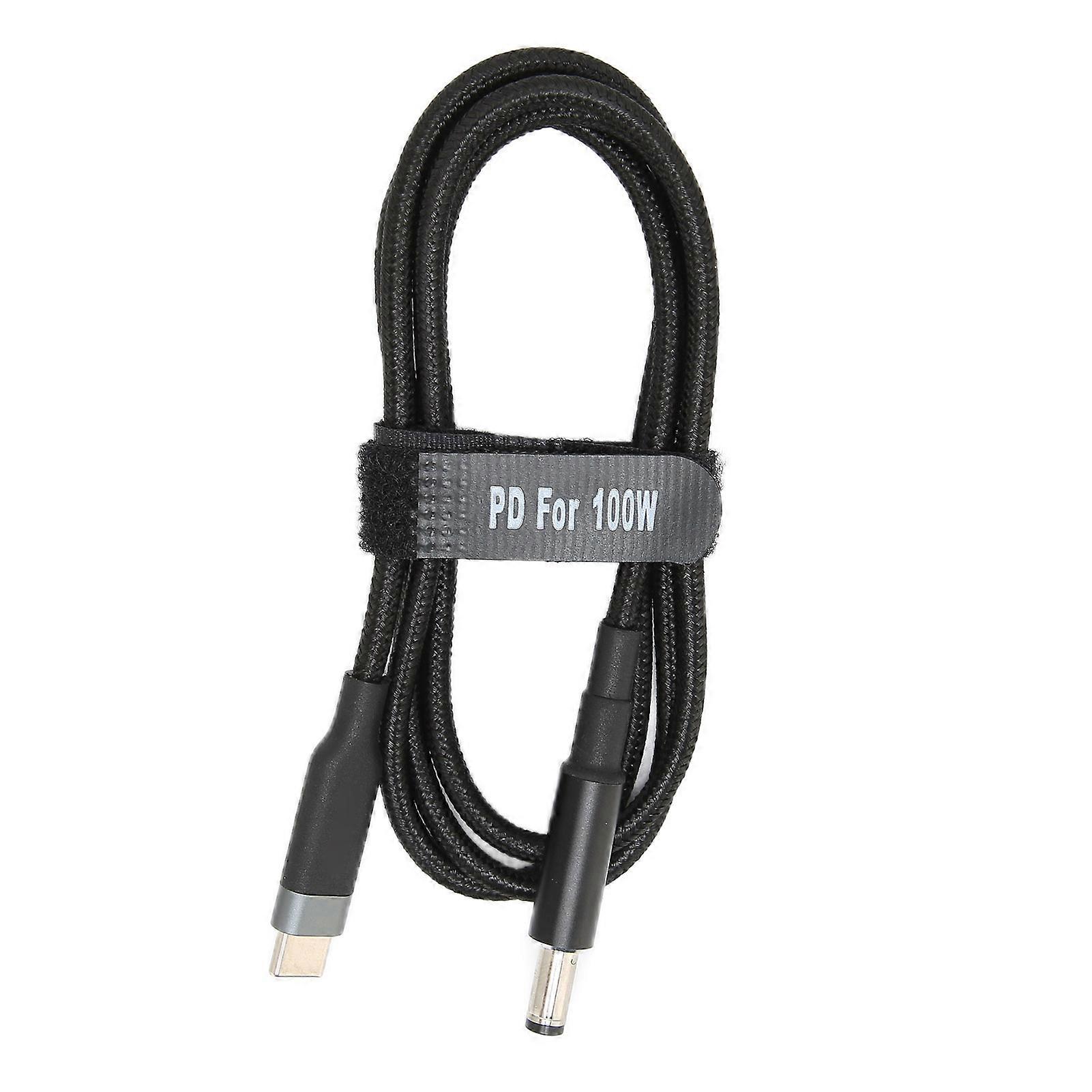 JORINDO 100W Laptop Charging Cable, Dual Chipset, Type-C Male Input to DC Male Power Cable (1m)