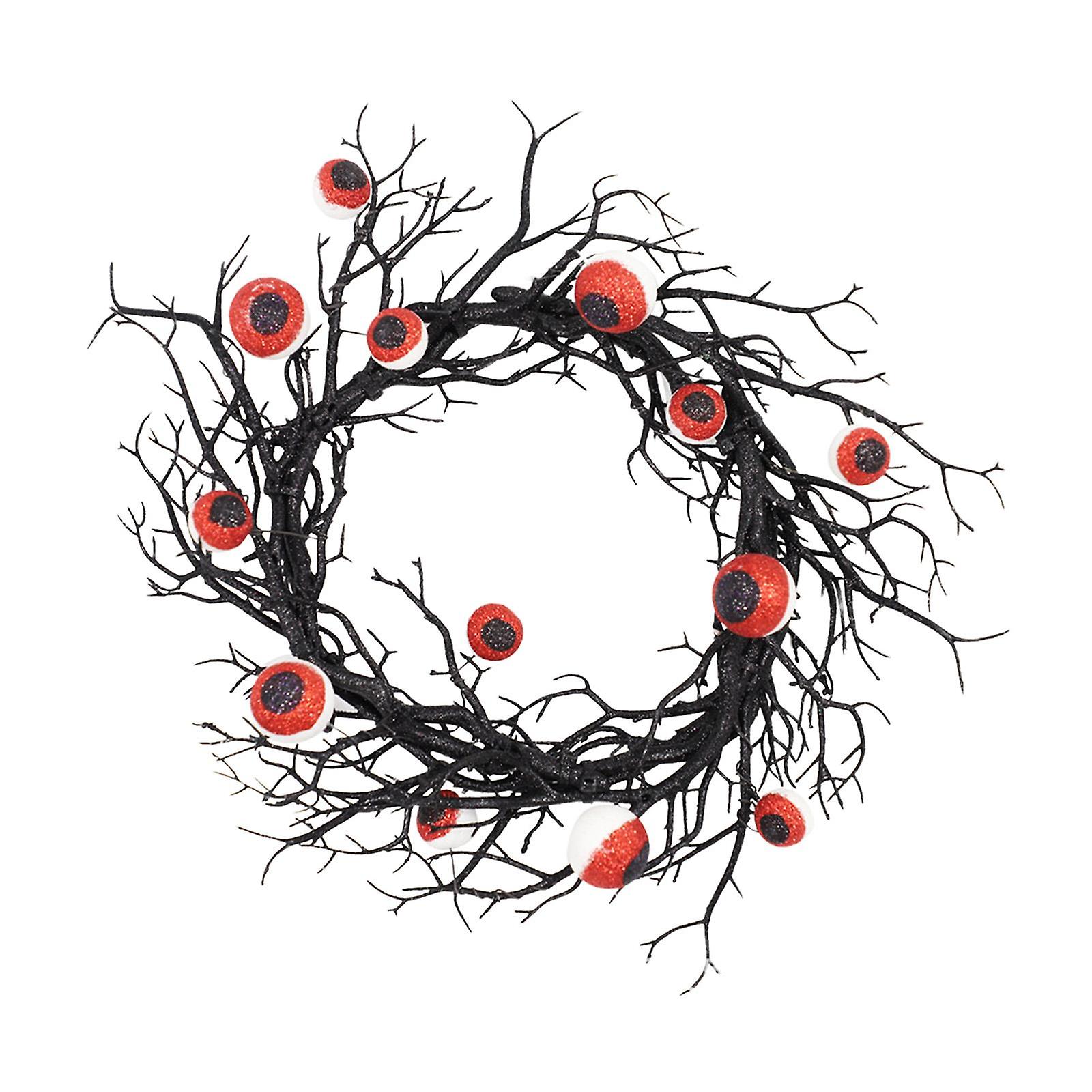 Artificial Wreath with Lights Backdrop 45cm for Front Door Outdoor Fireplace