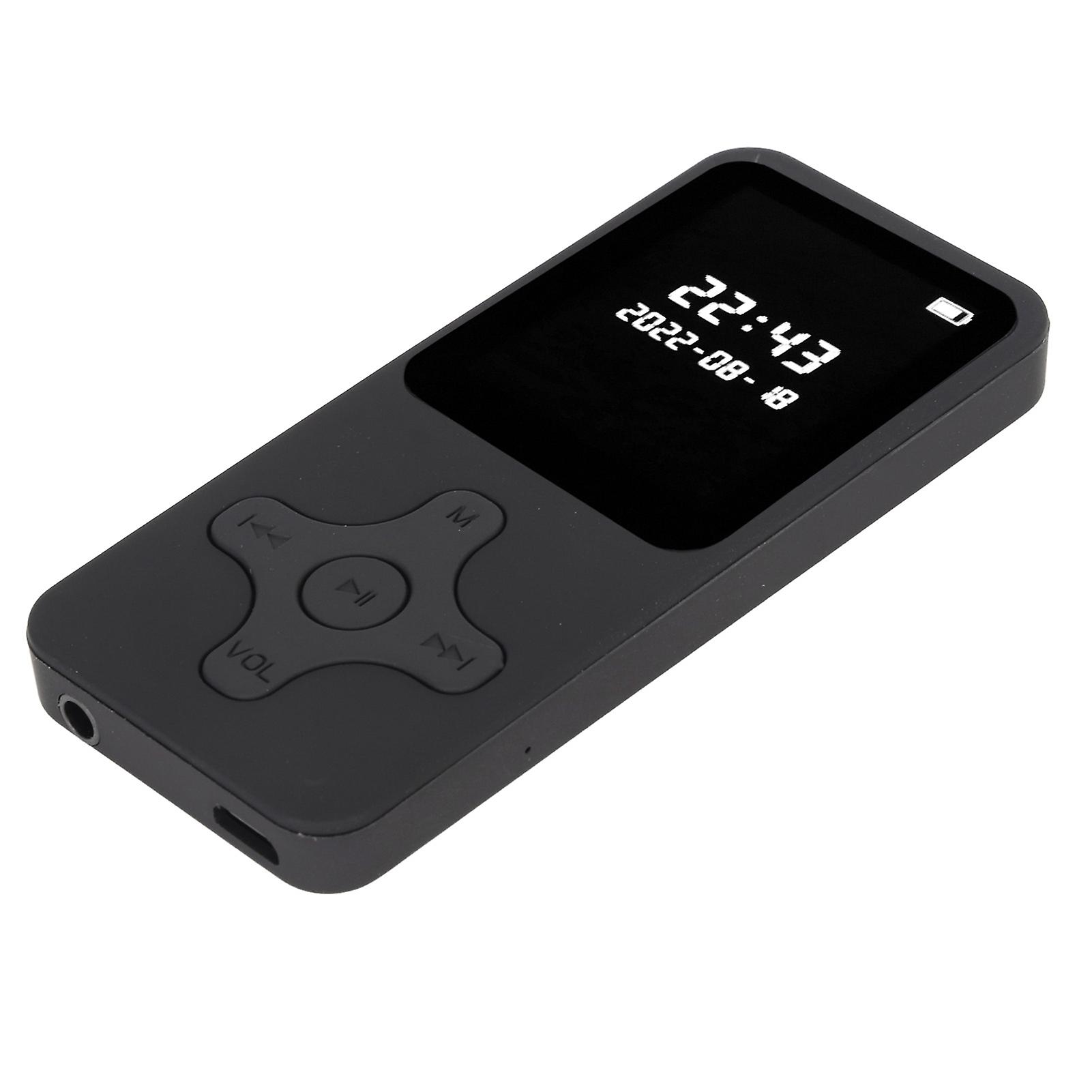 MP3 MP4 Player Bluetooth 5.0 Ultra Thin Digital LCD 1.77 Inch Screen HD Speaker FM Radio Portable HiFi Music Player With 16G Memory Card 