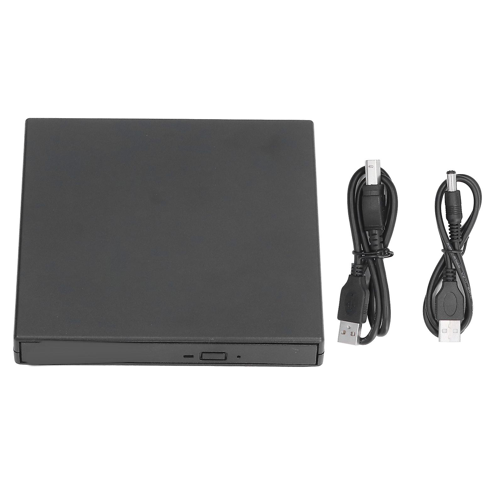 External CD DVD Drive Slim Portable USB Optical Drive for Laptop CD Burner Win Linux