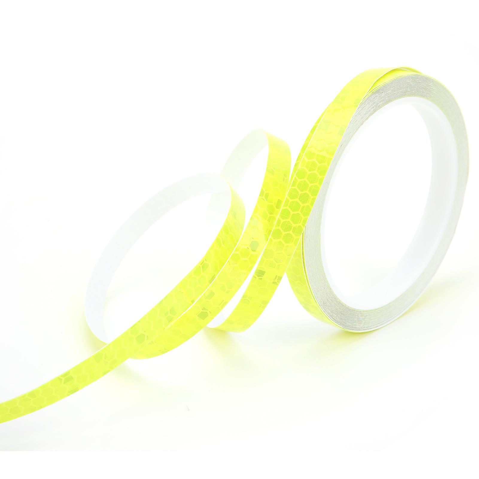 Reflective Hexagonal Waterproof Luminous Tape 8m Yellow for Bike
