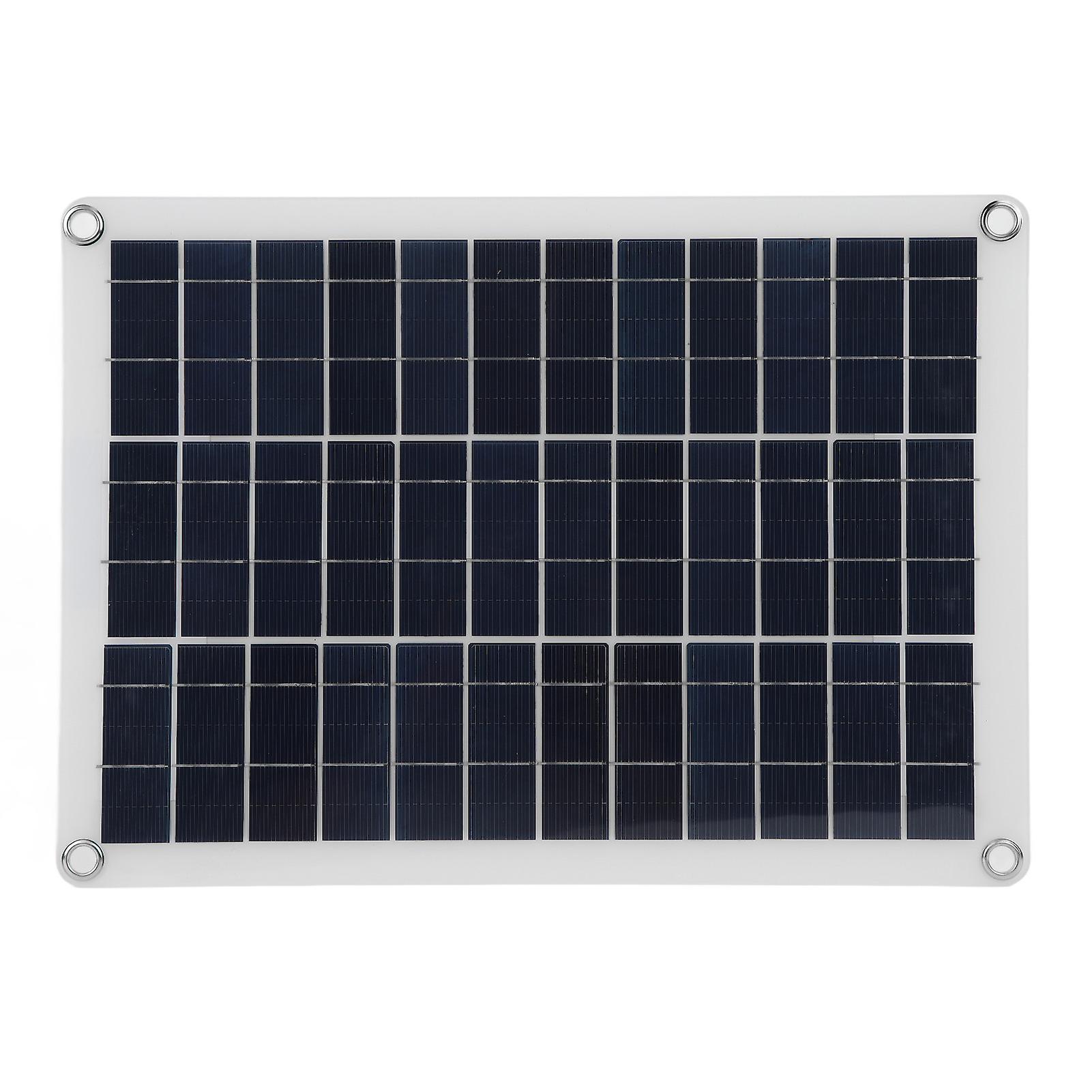 15W 12V Solar Charging Panel, Professional Efficient Monocrystalline Silicon Solar Panel for Surveillance Camera and Doorbell