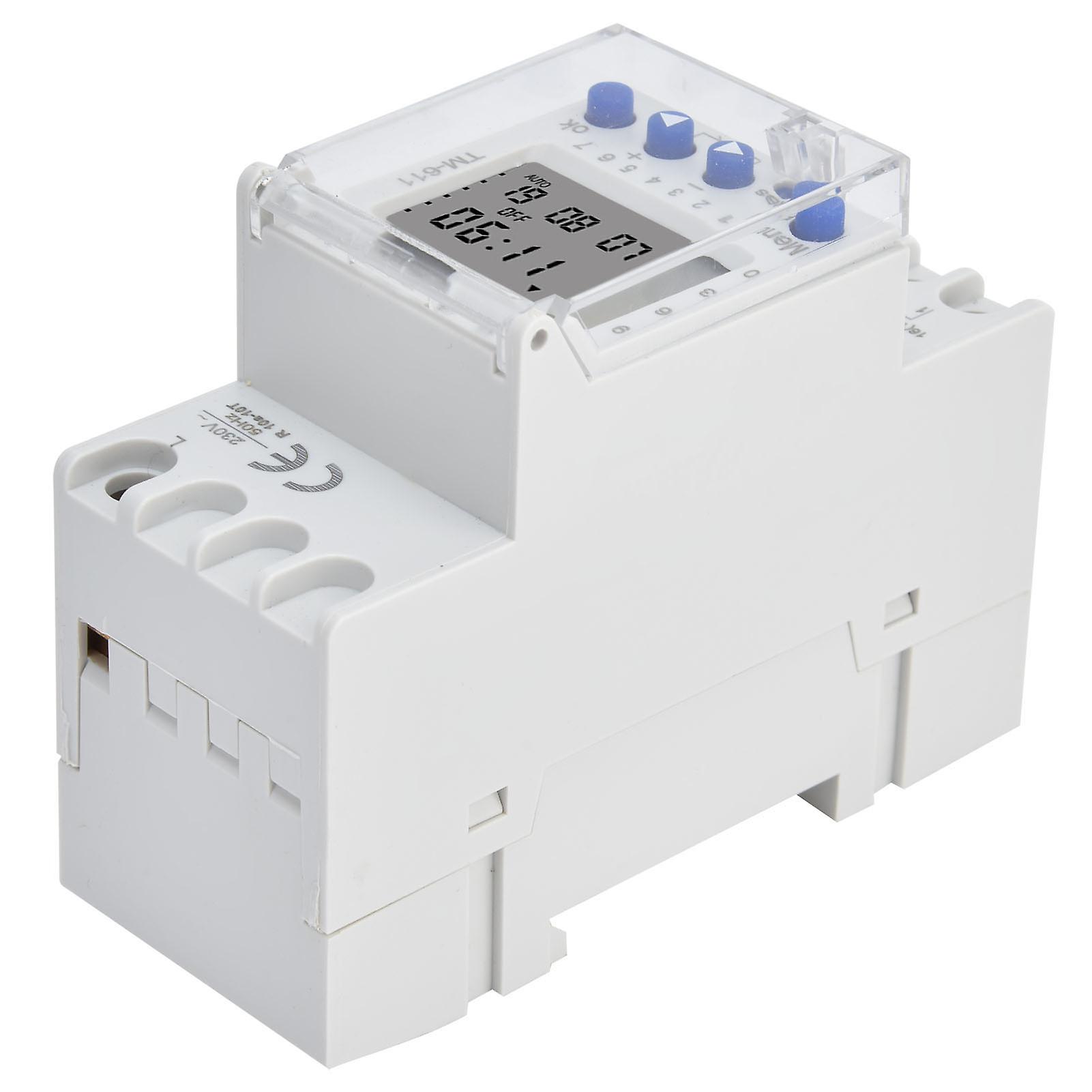 Intelligent Power Supply TM611-2 1-Output AC220V Guide Rail Timer with Time Control Switch