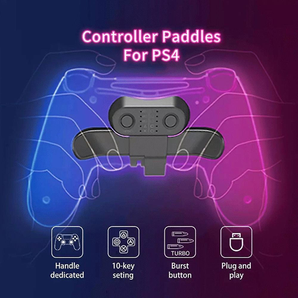 Back Buttons Attachment Piece for PS4 Gamepad Extended Replacement Buttons