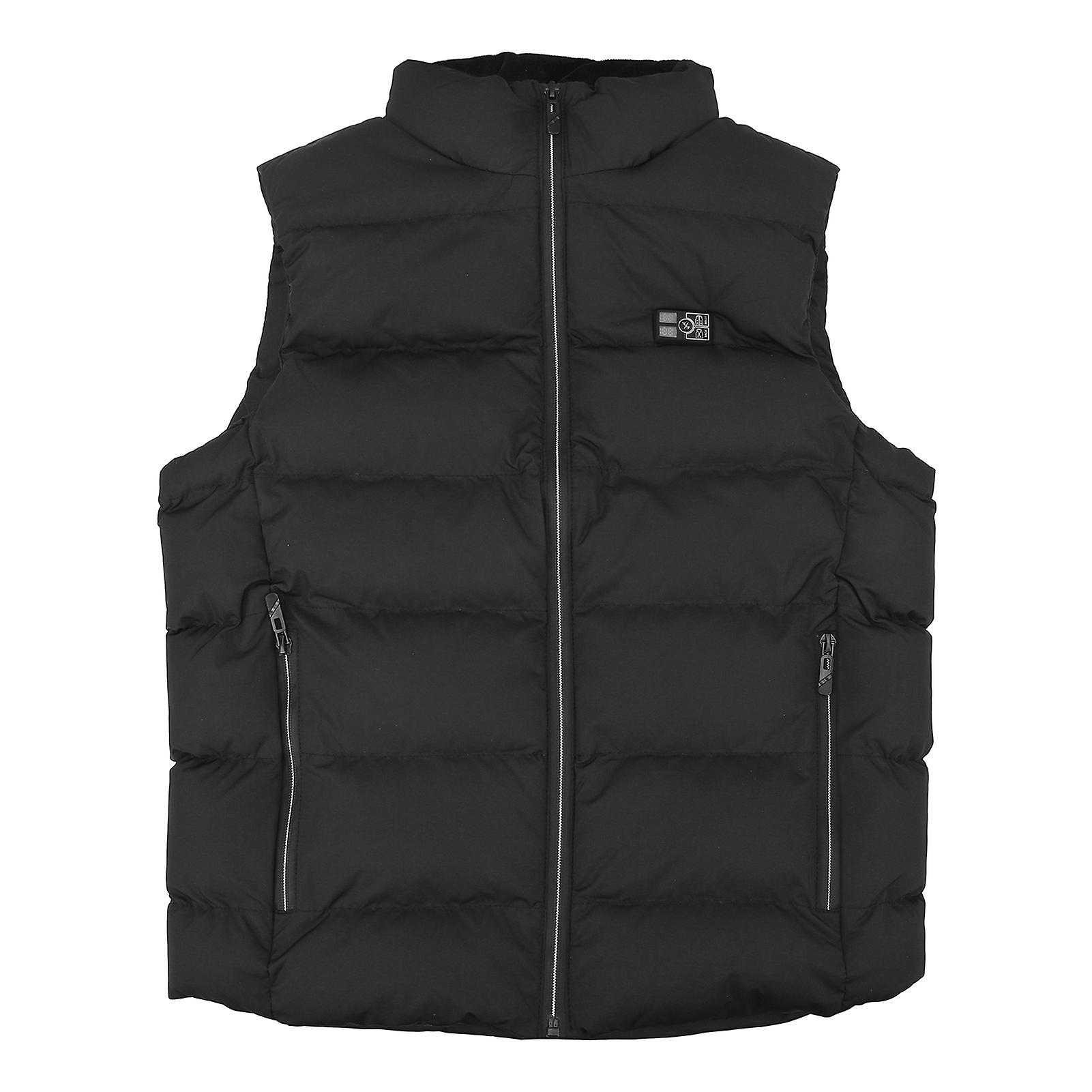 Lightweight USB Heated Vest with 15-Zone Dual Control & Digital Display for Winter Outdoors - XL