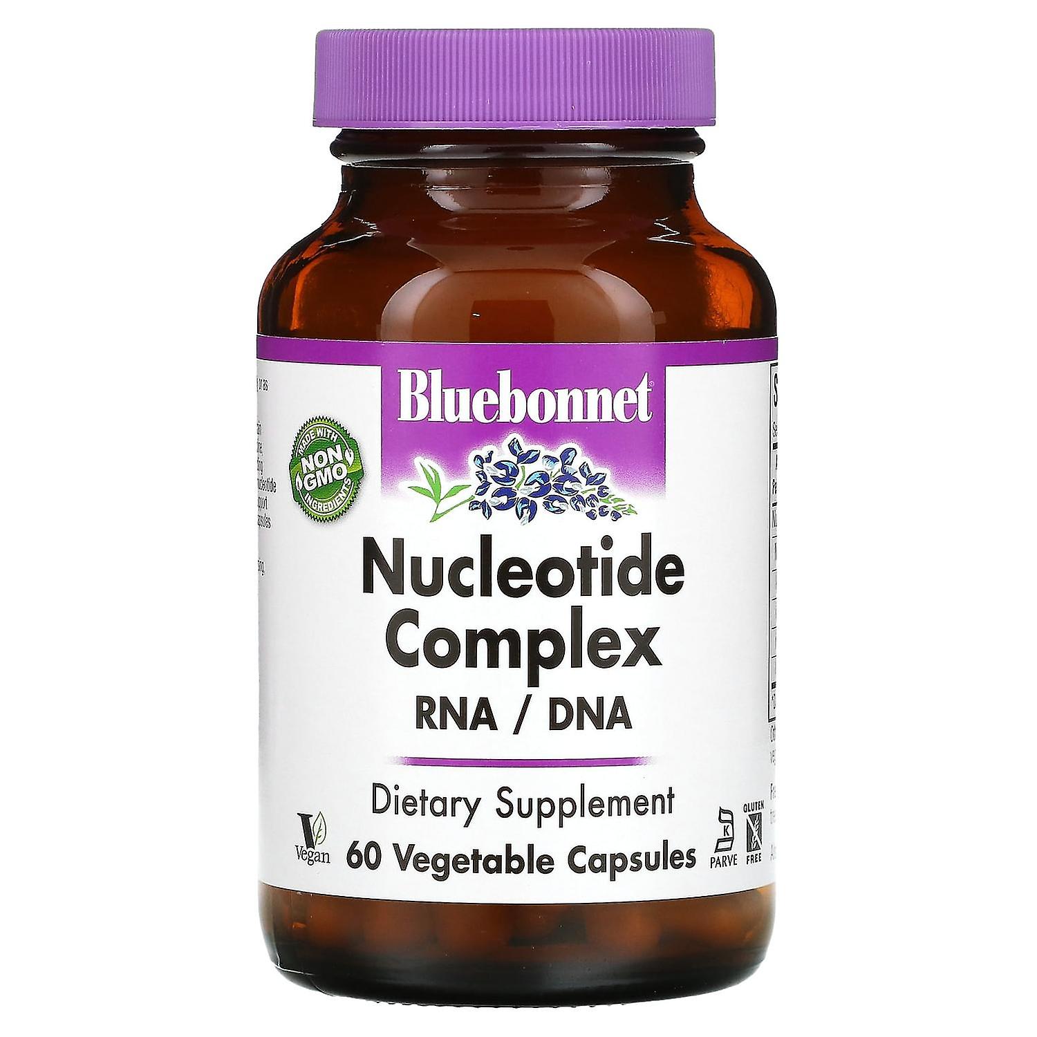 Bluebonnet Nutrition, Nucleotide Complex, RNA / DNA, 60 Vegetable Capsules