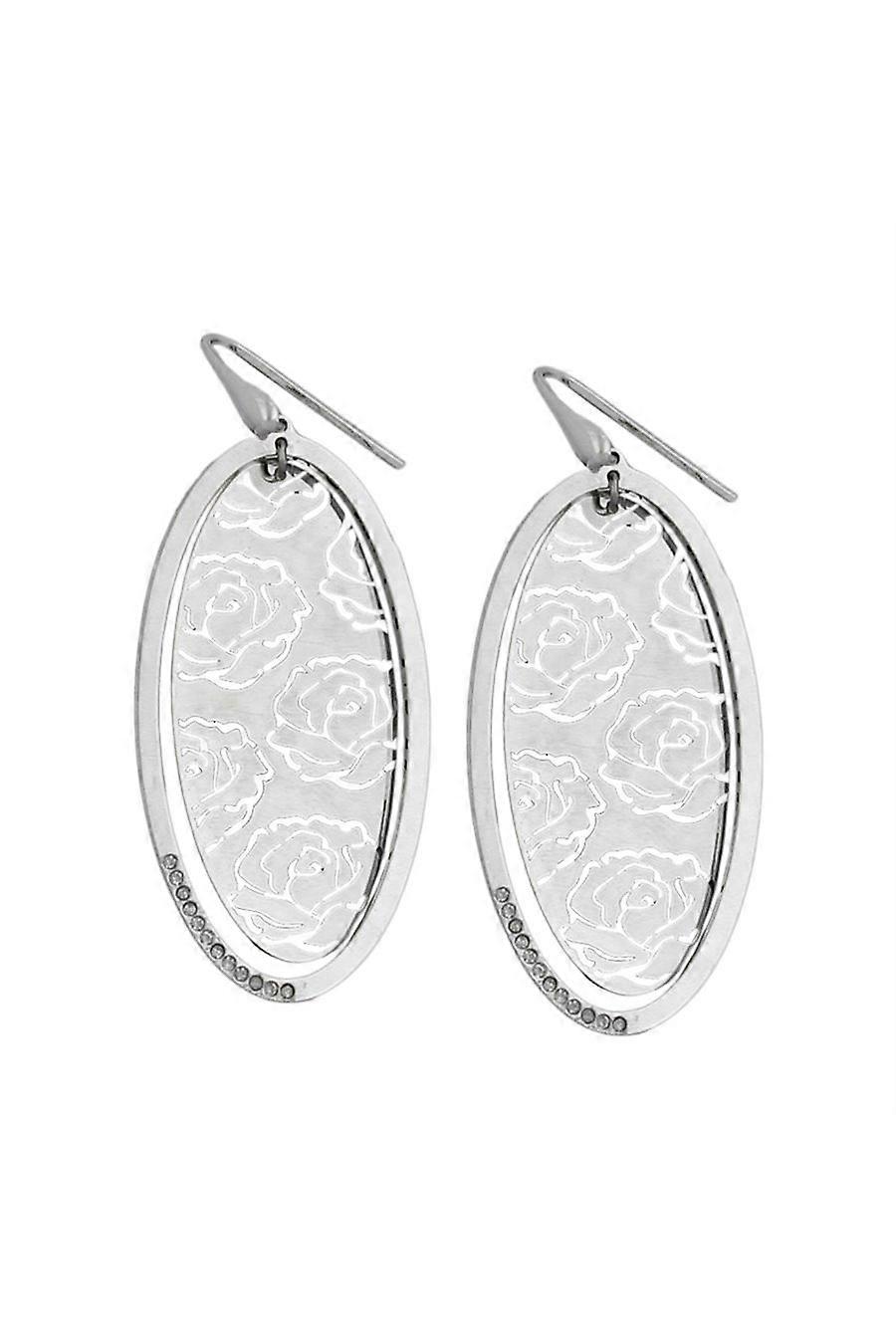 Hook Earrings Roses Silver 925 - Gl93319