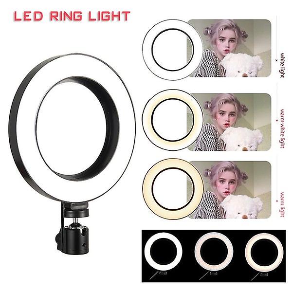 Dimmable LED Studio Ring Light for Makeup, YouTube Live, and Phone Lighting