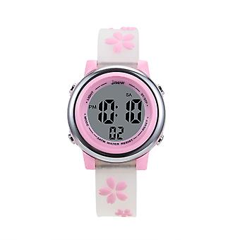 Veeki White Kids Watch 3D Cartoon Toddler Wrist Digital Watch Waterproof 7 Color Lights with Alarm Stopwatch for 3-10 Year Boys Girls Little Child