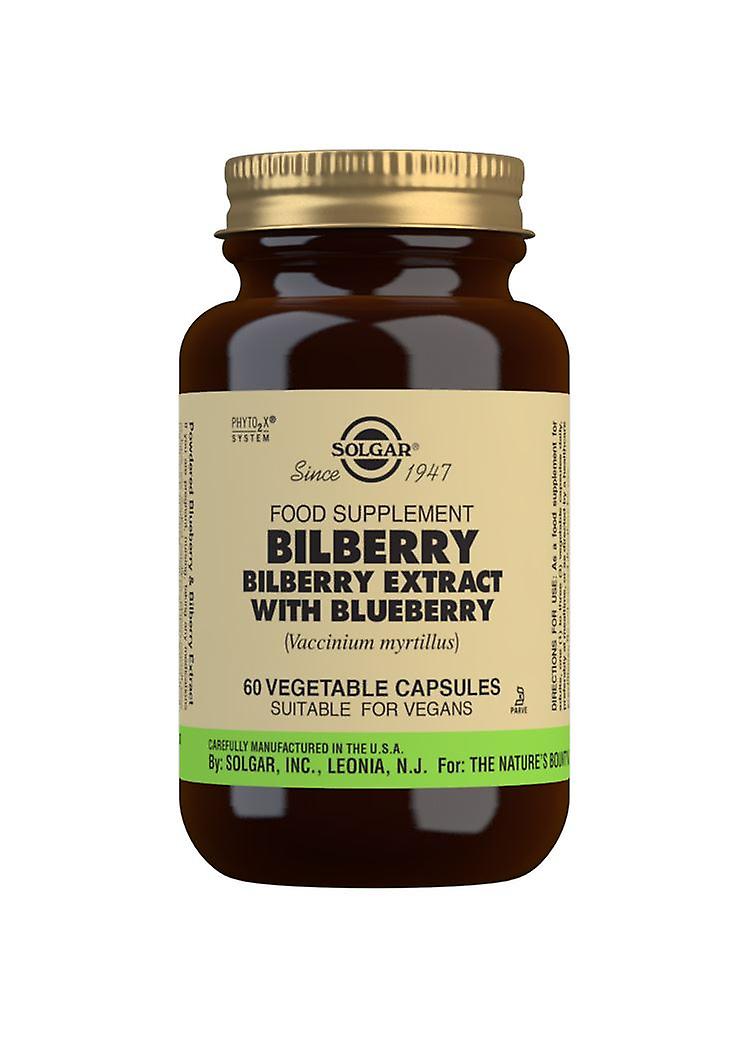 Solgar Bilberry Berry Extract with Blueberry - 60 Vegicaps