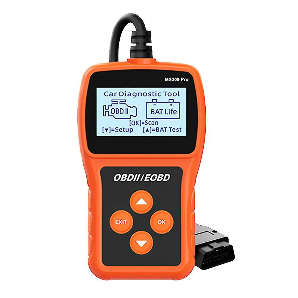 Ms309pro Obd2 Scanner Diagnostic Tool Battery Car Fault Code Reader Engine Tester Analyzer With 2.4