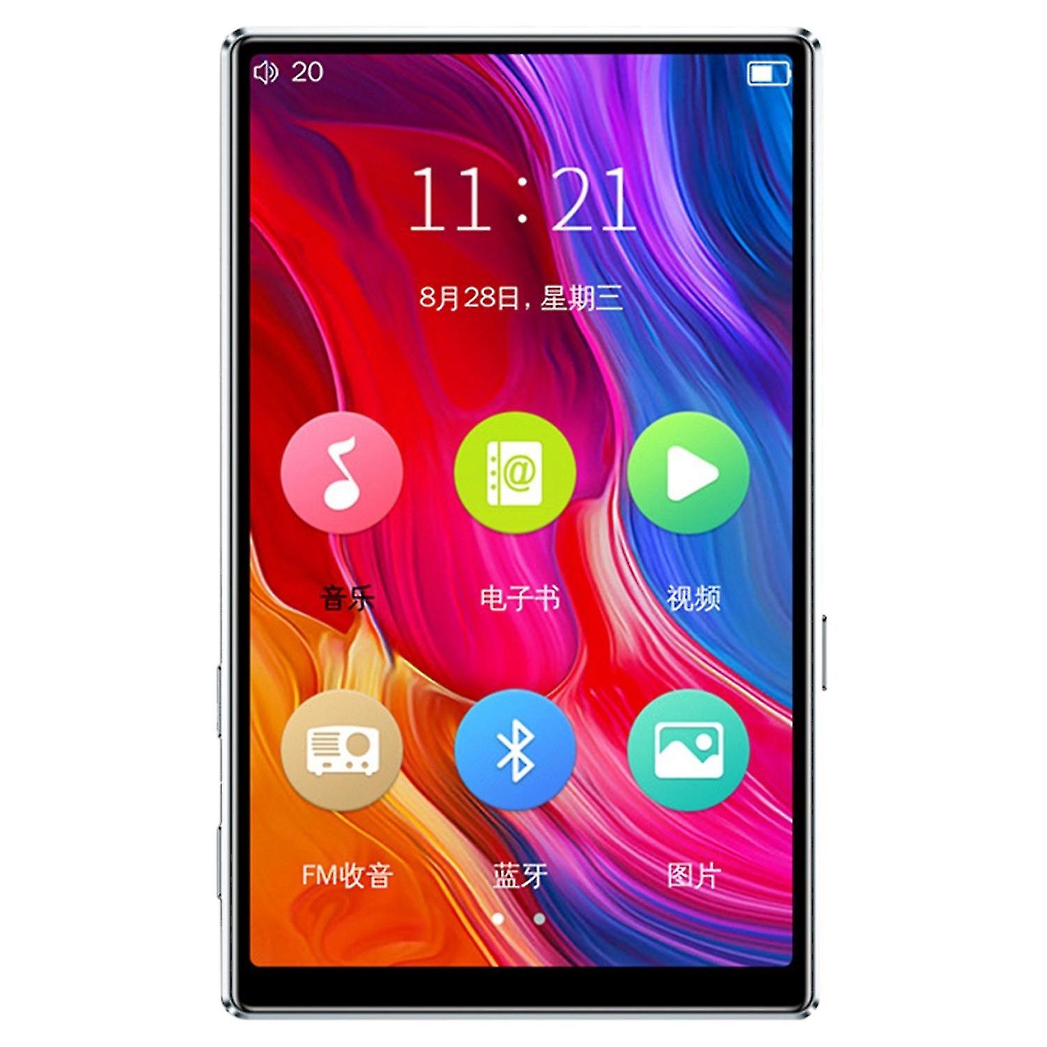 Music Player Ultra-Thin 4.0-Inch Color Screen Mp3 Zinc Alloy Bluetooth Mp4 Video Player With Fm Radi