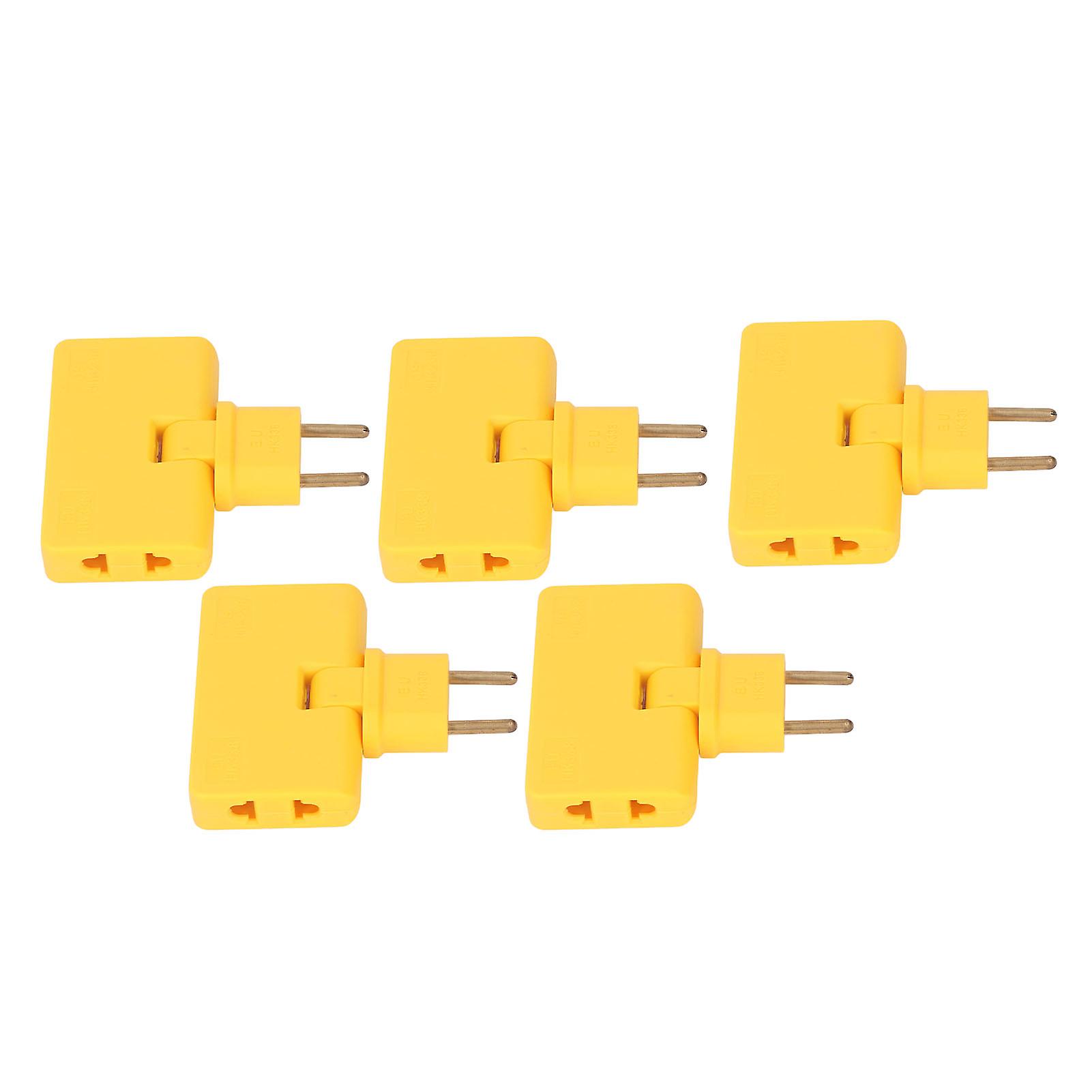 5Pcs  Socket Converter Cordless 180 Degree Extension 1 to 3  Adapter