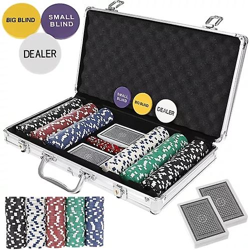 Poker - Set of 300 chips in case HQ 23528