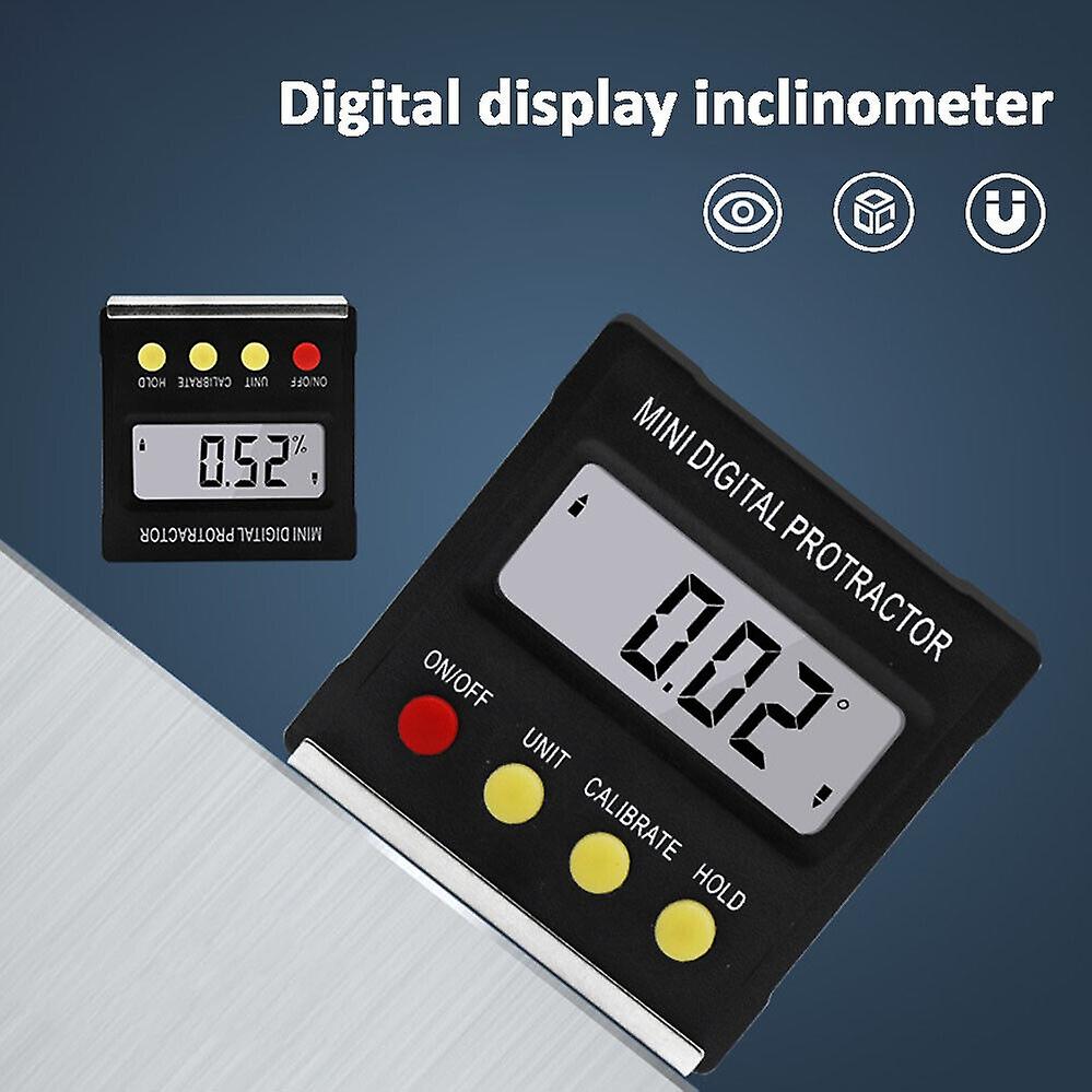 Magnetic Level Measure Digital Protractor Angle Finder Gauge Inclinometer Bevel