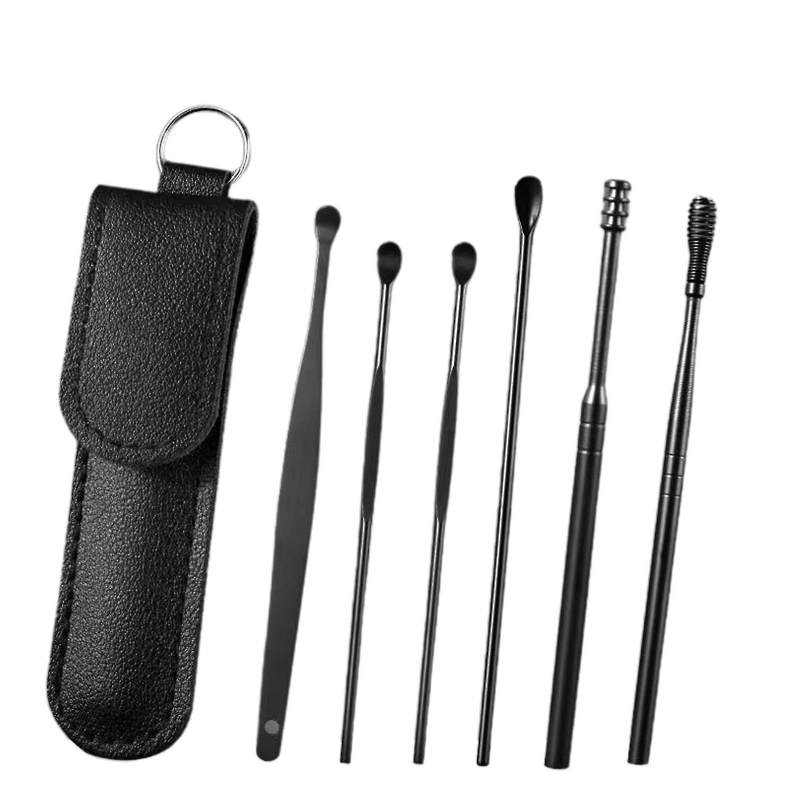 6PCS Oorsmeer Verwijdering Kit Draagbare Multifunctionele Oor Pick Set Oor Reiniging Tool